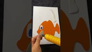 Cute Nemo craft 🐠✂️🎨#diy #tutorial #creativecrafts #origami #shortvideo #shorts #drawing #مصر