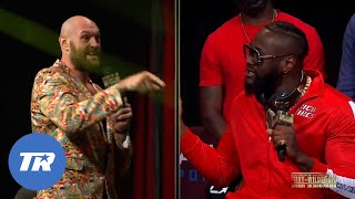 Tyson Fury and Deontay Wilder Almost Come to Blows at Final Press Conference