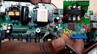 24 inch LED TV power supply ok but set dead fault repair | 12v ኖሮት ምንም ኤይነት ምስል የማያሳይ