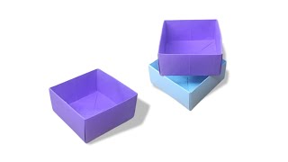 How to make a paper Square Box - easy origami Box
