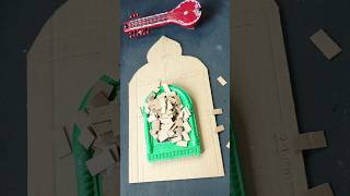 ১০টাকার আয়না তে এত সুন্দর decoration #diy for mirror decor#short #hand craft#mirror work#viralreel