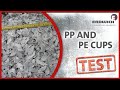 SHREDDING TEST | PP PE cups - Single-Shaft-Shredder M600/1-400 | Erdwich Zerkleinerungs-Systeme GmbH