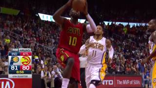 Tim Hardaway Jr. for the dunk | Pacers vs Hawks | 3.5.17 | 16-17 NBA Season