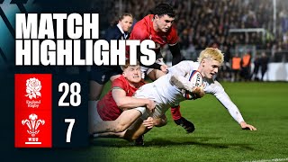 Highlights | England U20 Men v Wales U20 Men | U20 Six Nations