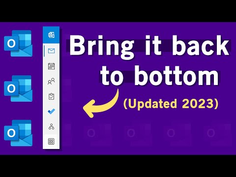 How to Move Outlook navigation toolbar from side to bottom (Updated 2023)