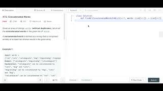 Concatenated Words - Leetcode 472 - Python