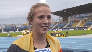 IAAF WU20 2016 Bydgoszcz 800m Heptathlon Bronze Hanne MAUDENS BEL