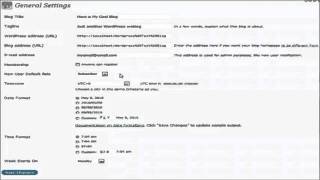 16 - Wordpress 101 - general settings