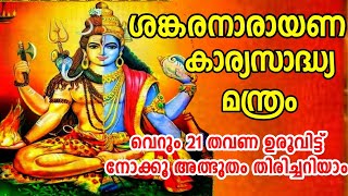 ജീവിതത്തിൽ തോറ്റുപോയവരാണോ വിജയിക്കാൻ ഒരു മന്ത്രമിതാ #ശങ്കരനാരായണ മന്ത്രം #Shankara narayana mantram