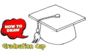 How to Draw a Graduation Cap | Graduation Cap  Drawing with Pen
