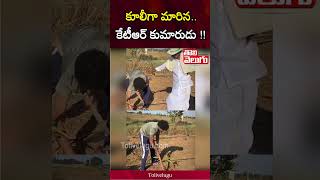 కూలీగా మారిన.. కేటీఆర్‌ కుమారుడు !! | Tolivelugu