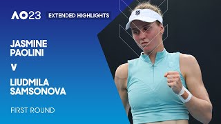 Jasmine Paolini v Liudmila Samsonova Extended Highlights | Australian Open 2023 First Round