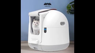 Automatic Cat Litter Box, Large Ultra-Quiet Intelligent Automatic Closed Toilet