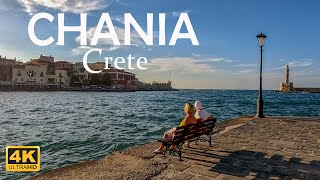 Chania Old Town Walking Tour 4K  The History and Beauty of Greece