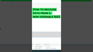 How to recover data from a RAID system based on a Promise NAS device, SmartStor NS4300N #shorts