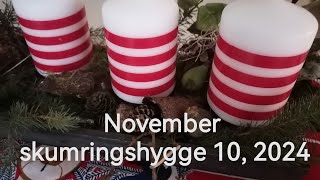 November skumringshygge 10, 2024.. den med alle de ensfarvede ufo’er..