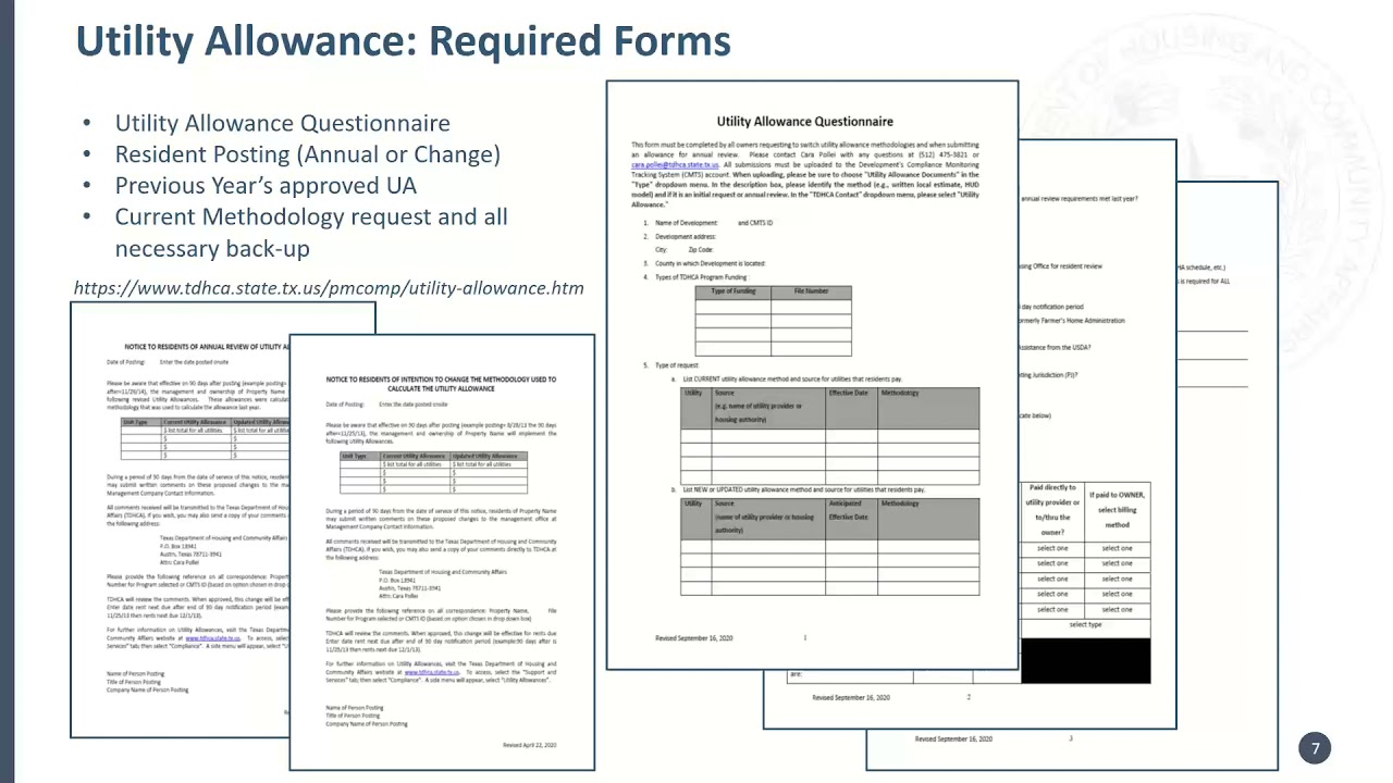 Utility Allowance Training May 5 2021 Youtube