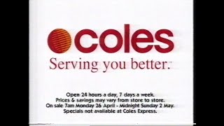 Coles 'Dollar Dazzlers' Australian TV Ad (April 1999)