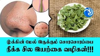 மூக்கின் மேல் இருக்கும் சொரசொரப்பை நீக்க சில இயற்கை வழிகள்!!! - Tamil TV