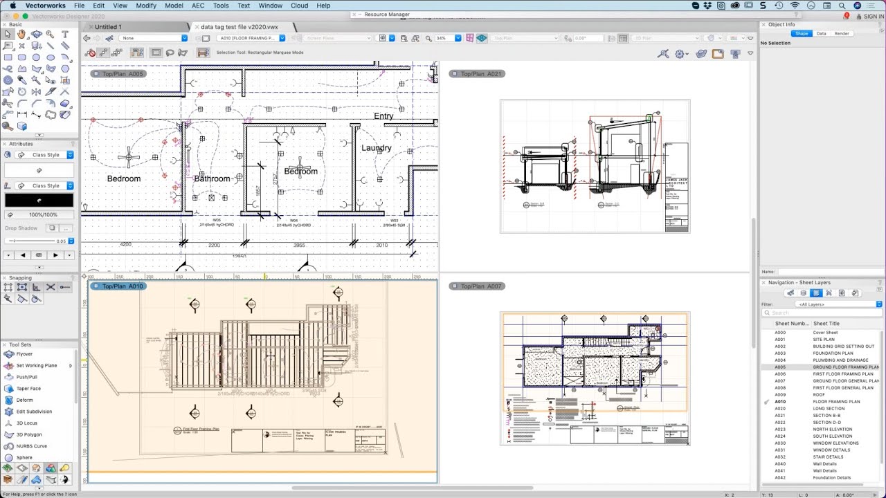 Creating And Managing Drawings In Vectorworks 2020 Youtube