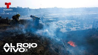 Un nuevo incendio forestal amenaza estructuras en California | Al Rojo Vivo | Telemundo