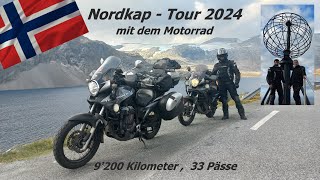 Nordkap Tour 2024 mit dem Motorrad, Norwegen, Honda XL 700 Transalp, Vater und Sohn