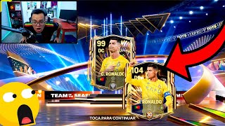 🐐 ME SALE CRISTIANO RONALDO UTOTS ABRIENDO 7 SOBRES "98-99" ASEGURADOS en FC Mobile *Locura Total*