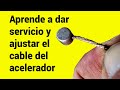 Servicio al cable del acelerador de tu moto