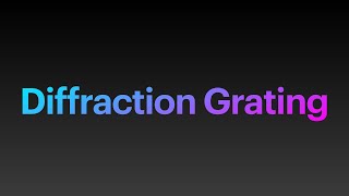 VLab: Diffraction Grating Experiment