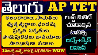 tet telugu rapid revision classes|tet telugu quick revision classes|ap tet mock test|previous bits