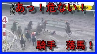 【衝撃】競馬の達人たちが落馬！大井競馬場で事故！3人病院搬送！