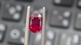 Fluorescence reaction of ruby