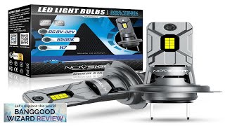 NOVSIGHT N64 Pair 6500K Car LED Headlight Bulbs H7 6000LM/Pair LED Headlamp Review