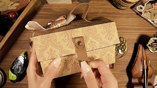 ASMR Decorating a Vintage Journal 📜 빈티지 다꾸 Scrapbooking | Junk Journaling | hwaufranc