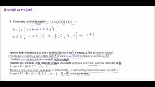 Exercitii cu multimi - Ex. 3 - Determinați cardinalul mulțimii A = { x | x∈N și x∈D_12  }.