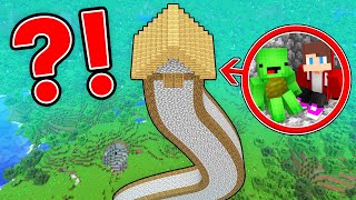 Why JJ and Mikey Built CURSED LONGEST HOUSE in Minecraft Maizen!
