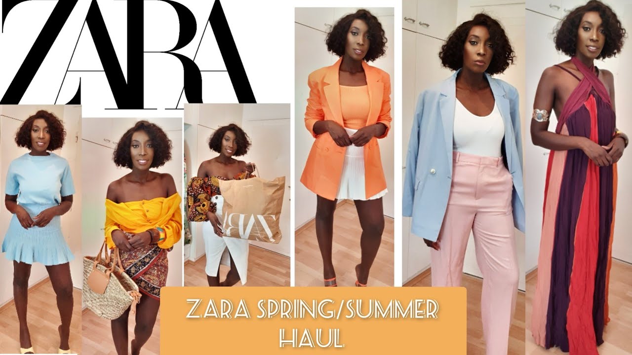 HUGE ZARA SPRING AND SUMMER HAUL AND TRY ON 2021 - YouTube