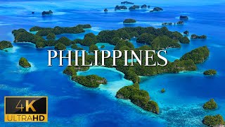 FLYING OVER PHILIPPINES (4K UHD) - Calming Piano Music With Spectacular Relaxation Scenic Film On TV