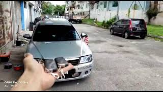 Leon proton waja PKE fully Keyless smart alarm system Push start button and engine auto start Rm480