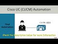 Cisco CUCM Automation with Python - Testing