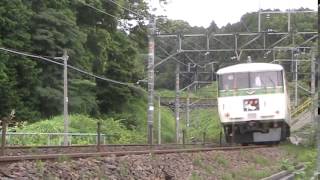 8087M　特急踊り子117号　185系C6編成　函南～三島間通過