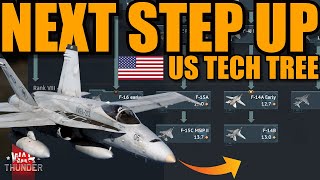 WHAT is the NEXT TOP TIER JET to come in EACH LINE of the US TECH TREE? - War Thunder