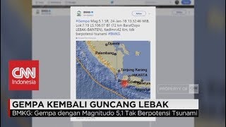 Gempa Kembali Guncang Lebak Banten