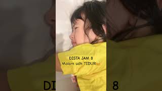 KALIAN TIDUR JAM BERAPA? DISTA DOMINIQUE DARLEEN JAM 8 MALAM!! #shortviral #viralvideo