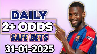 FOOTBALL PREDICTIONS TODAY 31-01-2025 | Soccer Predictions Today #football betting #daily betting