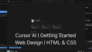 Cursor AI | Getting Started Web Design | HTML CSS & JavaScript