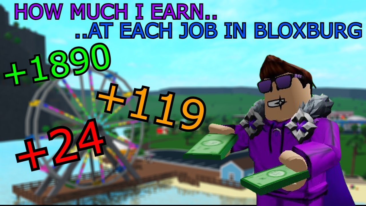 HOW MUCH DO I EARN AT EACH JOB IN BLOXBURG!? - YouTube