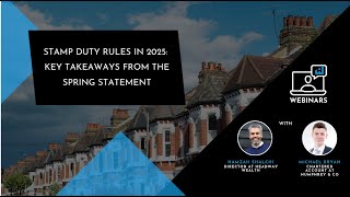 Stamp Duty Rules in 2025 Key Takeaways from the Spring Statement