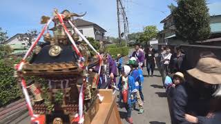 平成31年　厚木市下戸田＜菅原神社＞例大祭　神輿宮出（渡御）