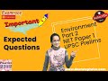 Expected Topics for Environment 2023 Part 2 NET Paper 1 UPSC Prelims Examrace